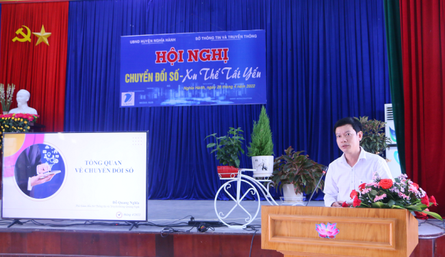 Nghĩa Hành: hơn 100 cán bộ, công chức được tập huấn về chuyển đổi số